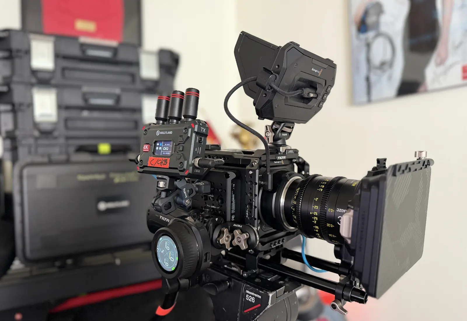 Cinema camera prepared for a Food & Lifestyle production